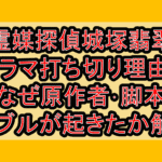 霊媒探偵城塚翡翠ドラマ打ち切り理由?なぜ原作者･脚本トラブルが起きたか解説!