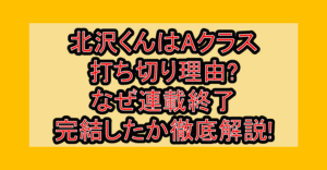 北沢くんはAクラス打ち切り理由?なぜ連載終了･完結したか徹底解説!
