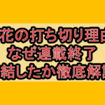 戦花の打ち切り理由?なぜ連載終了･完結したか徹底解説!