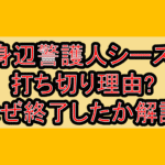 BG身辺警護人シーズン2打ち切り理由?なぜ終了したか徹底解説!
