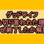 グッドワイフ打ち切り言われた理由?なぜ終了したか解説!