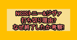 NCISトニー&ジヴァ打ち切り理由?なぜ終了したか考察!
