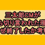 三太郎CMが打ち切り言われた理由!なぜ終了したか考察!