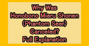 Why Was Honobono Mieru Shonen (Phantom Seer) Canceled? Full Explanation
