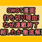 SWOT漫画打ち切り理由!なぜ連載終了･完結したか徹底解説!
