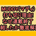 MUDDY(マディ)打ち切り理由!なぜ連載終了･完結したか徹底解説!