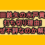 武田鉄矢の水戸黄門打ち切り理由!なぜ不評なのか徹底解説!