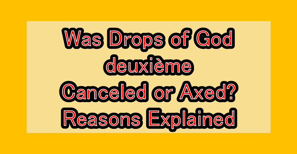 Was Kami no Shizuku Deuxième (Drops of God deuxième) Canceled or Axed? Reasons Explained